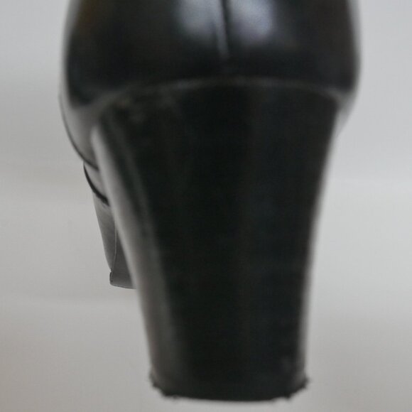 Robert Clergerie Black Butter Leather Lace-Up Ankle Boots Almond Toe France - Picture 7 of 16